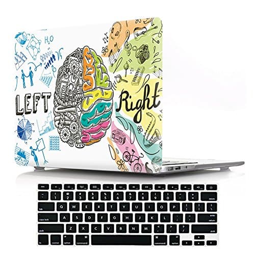 Macbook Air 13" Case with Keyboard Cover,DIGIC Hard Plastic Cover Case with Keyboard Protector for Macbook Air 13.3 inch(A1369/A1466),Intelligent Brain