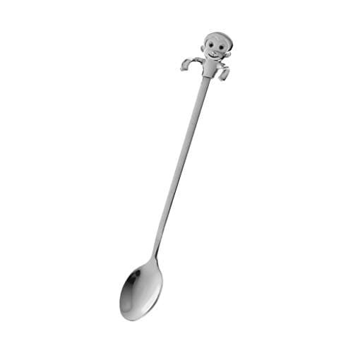 Cartoon Monkey Teaspoon Coffee Drink Mixing Spoon with Long Handle,VIVIANU Stainless Steel Cooking Dining Tools,Hanging Kitchen Gadget