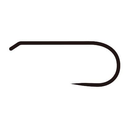 river peak D-Series Fly Hooks Fine Wire/Barbless RWH-D100 MADE IN JAPAN (Black) (Size 14-50 Pack)