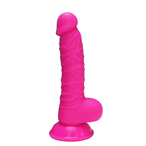 7.5 inch Realistic with Strong Suction Cup Base , 4D Printed Mould , Soft Comfortable Flexible (Rose)