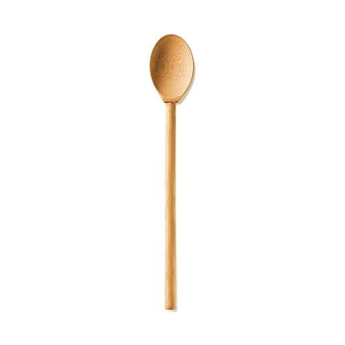 THREE Strong AND Sturdy BAMBOO SPOONS with "Easy Grip and Hold" handle-3 piece set. Perfect Baking and Mixing bamboo utensils.