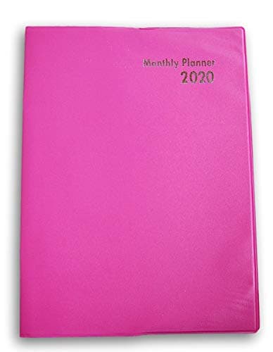 Solid Color Monthly Planner Book 2020 (Pink)