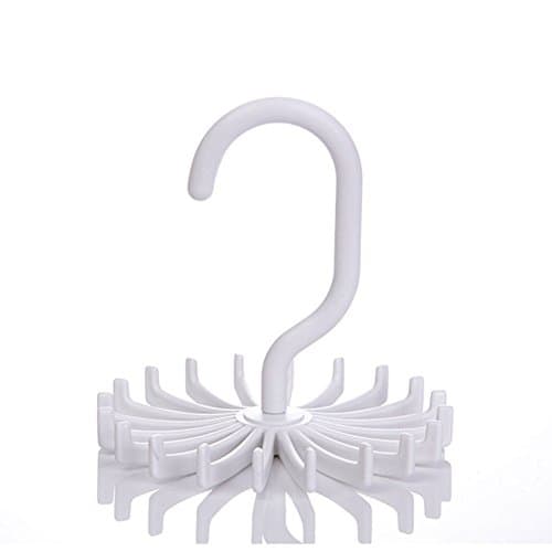 DOOR Rotating Twirl Tie Rack Adjustable,Keep Your Tie &amp; Scarves Neatly Organized ,4 Pack (1pack)
