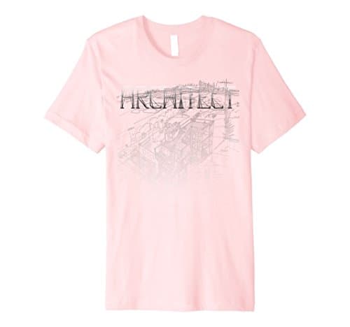 Men's Architect T-Shirt Creative  Small Pink