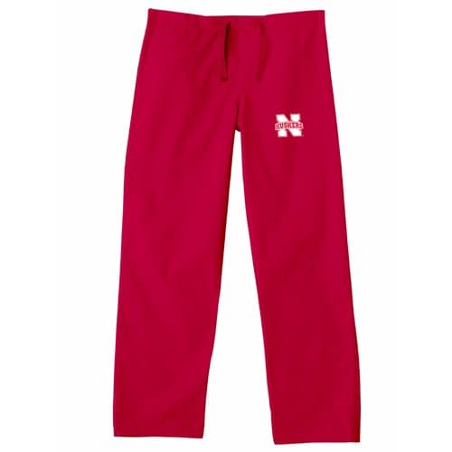 Nebraska Cornhuskers NCAA Classic Scrub Pant (Red) (Small)
