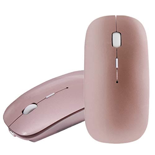 Bluetooth Mouse, EONANT 3.0 Portable Mouse with Rechargeable Wireless USB Mouse Silent and Quiet Click for Notebook, PC, Laptop, Computer,Windows/Android Tablet, Macbook (Rose gold-1)