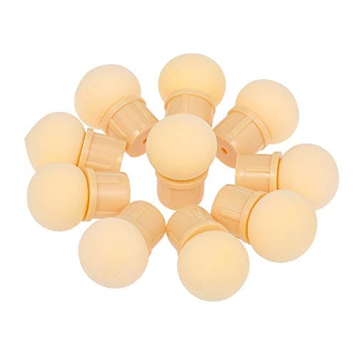 MoreBeauty 10Pcs Replaceable Round Sponge Heads For Manicure Gradient Blooming Brush Shade Maker UV Gel Polisher Nail Art Tools