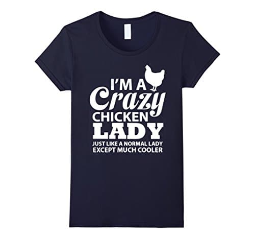 Women's Chicken Shirt Large Navy
