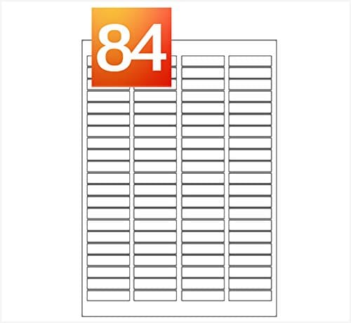 50 Sheets - 84 Per Sheet (46 x 11.11mm) A4 Laser / Inkjet Self Adhesive Printer Address Labels - 4200 Labels - MAILERPRO® Range