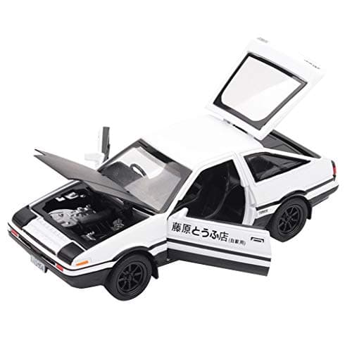 WORMENG Newest Racing Model AE86 Pull Back Alloy Car Toy Decoration Toy 1:32 Car Model For Kids Educational Toys Best Gift For Children