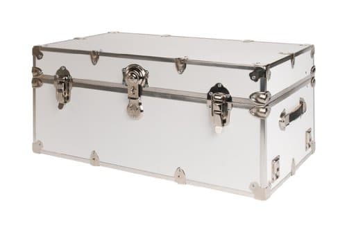 SecureOnCampus College Dorm Storage Trunks/Footlockers Small - White