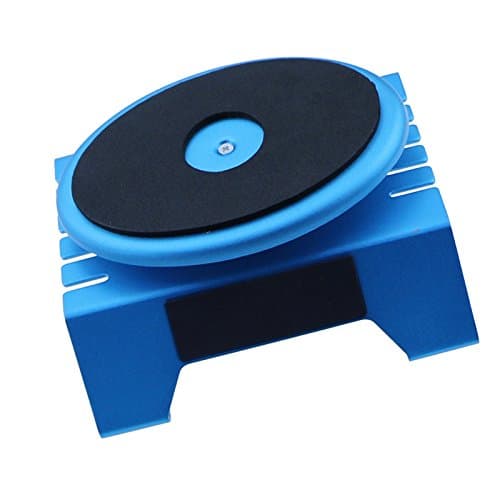 Blue Aluminum Work Stand Platform with 360 Degrees Rotate for 1/8 1/10 Scale RC Cars Trucks