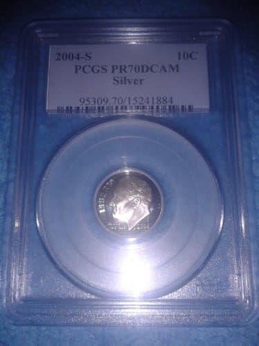 2004-S PCGS PR70 DCAM Silver 10 Cent Roosevelt Dime Proof Finest Grade