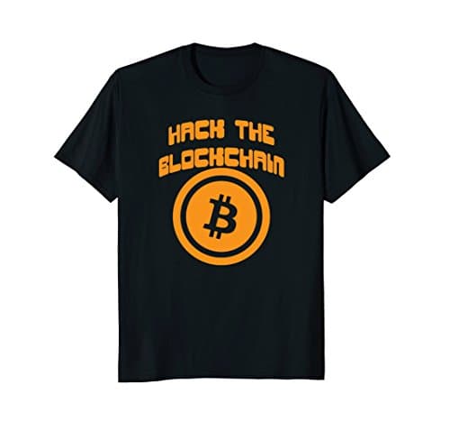 BITCOIN HACK THE BLOCKCHAIN INTERNET FORK T-SHIRT