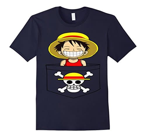Men's Luffy - One Piece Tshirt Large Navy