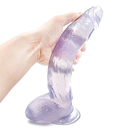 Big D-il-d-0,12 Inches Huge Size D-il-d-0 With Strong Suction Cup,Environmentally with Discreet Shipping, ATXC-K3-30A (Clear Blue)