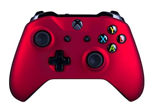 Xbox One S Wireless Controller for Microsoft Xbox One - Soft Touch Red X1 - Added Grip for Long Gaming Sessions - Multiple Colors Available
