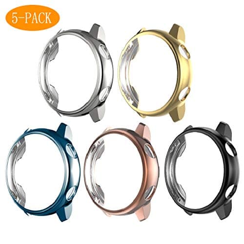 KENGEE Screen Protector for Samsung Galaxy Watch Active 40mm, TPU Scratch-Resist Frame Protective Cover Shell Full Coverage Case for Samsung Galaxy Watch Active (5 Packs, 40mm)