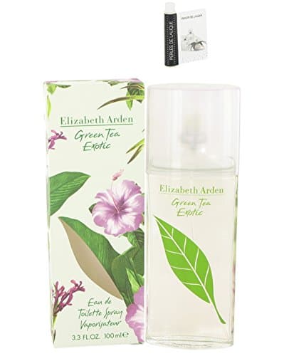Green Tea Exotic Perfume E L I Z A B E T H Arden Eau De Toilette Spray For Women 3.3 oz.100 ml. +Free! Sample Perfume Perles De Lalique 0.03 oz Vial