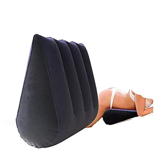 Inflatable Triangle Wedge Pillow Magical Help Position for a Deeper Position PVC Flocking Stand