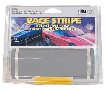 TrimbriteT1312 Race Stripe Silver 6"" X20'