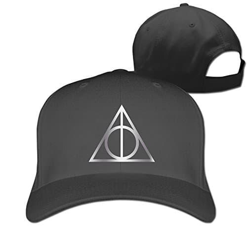 Deathly Hallows Platinum Style Baseball Snapback Cap Black