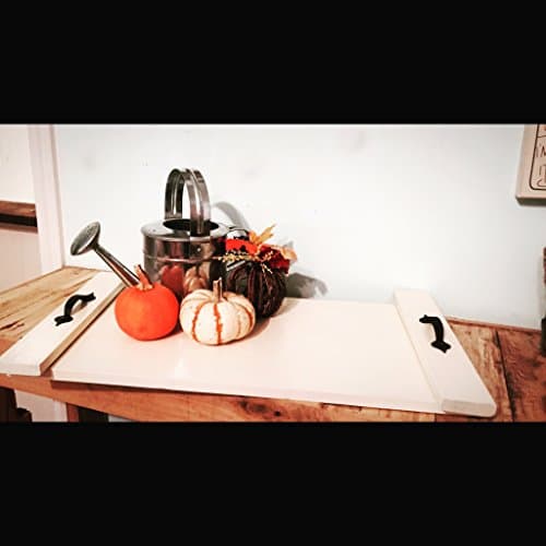 Reclaimed wood ottoman tray