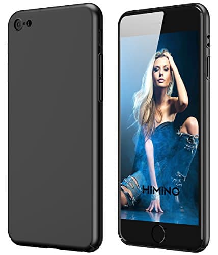 iPhone 6 Plus Case, Himino Ultra Slim Fit Soft PC Hard Cover Full Protective Anti-Scratch Resistant Case for iPhone 6/6S Plus (Space Black)