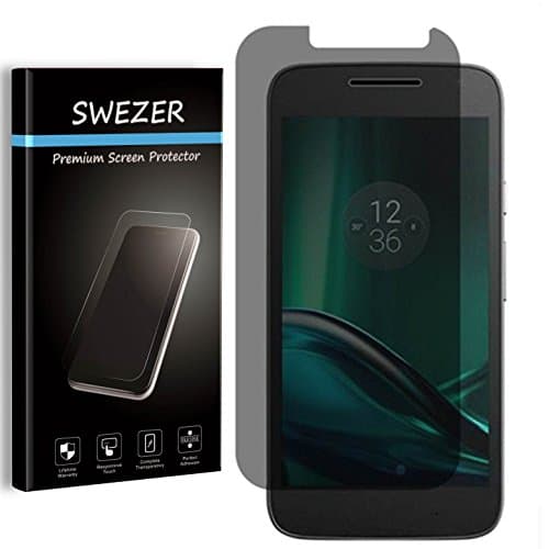[2-Pack] For Moto G4 Plus / Moto G Plus (4th Gen) - SWEZER Privacy Anti-Spy Screen Protector, Anti-Glare, Anti-Scratch, Anti-Bubble [Lifetime Replacement]