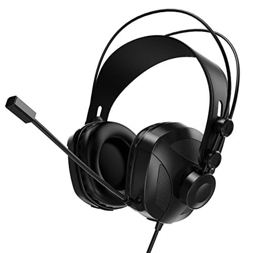GMsound Over Ear Game Headset Premium Deep Bass with Bendable Metal Mic, Professional PC Headset