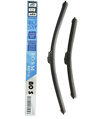 Premium Quality Summer Winter Bracketless Windshield Wiper Blades 2PCS (24"+18",Immediately refund without return if not satisfied )
