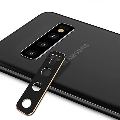 Galaxy S10 Plus/S10 Camera Lens Protector – TINICR 0.2mm Ultra Thin Metal [Not Glass] Back Rear Camera Lens Screen Cover Case Shield Compatible for Samsung Galaxy S10 Plus/S10 - Black