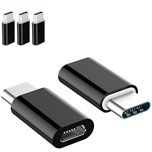 Type C Adapter,Micro USB to USB C Adapter,[3Pack],by FREEDOMTECH, Data Syncing and Charging,Universal for MacBook,ChromeBook Pixel,Nexus 5X,Nexus 6P,Nokia N1 and Other Type C Supported Devices (Black)