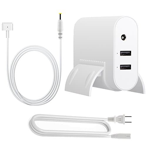 MacBook Air Charger Upgraded Version, WEGWANG Power Adapter Replacement for Apple MacBook/MacBook Air 11/13 inch, with No Spark and No Overcharging Design with 2 USB Port 45W MS 2 T-Tip