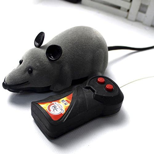 Wireless Remote Control RC Electronic Rat Mouse Mice Toy For Cat Puppy (Grey)