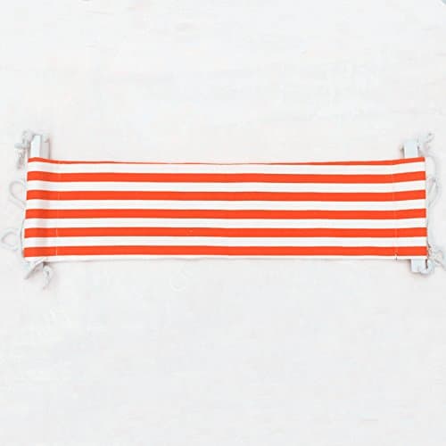 Elelink Portable Adjustable Mini Office Foot Rest/Foot Stool Stand Desk Foot Hammock (Red and White Stripes)