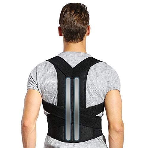 Back Brace Posture Corrector, Shoulder Lumbar Waist Support Belt with Adjustable Wide Straps, for Upper Back Pain Relief, Improve Sitting and Standing Poor Posture, XXL Size