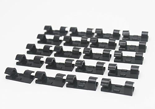 Cable Clips Self Adhesive Cable Drop Wire Holder,20packs(Balck)From CHARCHARLENE
