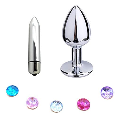 and Games Couples Strainless Steel e Plug 10 Mode Vibration Bullet Vibrato Plug Funny Funny Smooth Erotic Toy