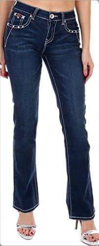 SEXY COUTURE Women's 421-PB Medium Wash Boot Cut Denim Jeans 3-17