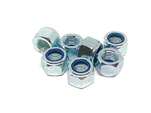M16 (16mm) NYLOC P Type (Lock) Nuts ZINC Plated (Pack of 10)