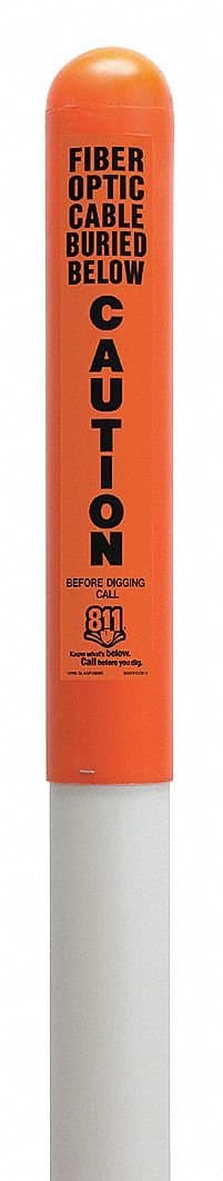 Round Utility Dome Marker, Orange/Black/White