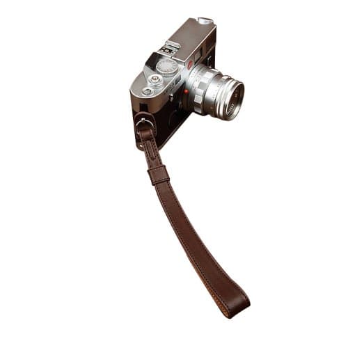 Brown Handmade Genuine Leather Camera Strap Wrist Strap 2023