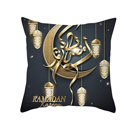 Holywin Muslim Ramadan Pattern Polyester Cushion Cover Pillow Case Home Decor Sofa Bed Home Decor Pillowcase Cushion Cover