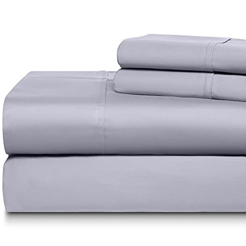 500 Thread Count 100% Cotton Sheet Set, Soft Sateen Weave,King Sheets, Deep Pockets,Hotel Collection,Luxury Bedding-Bestseller- Super Sale 100% Cotton, Blue by Dream Castle Linens