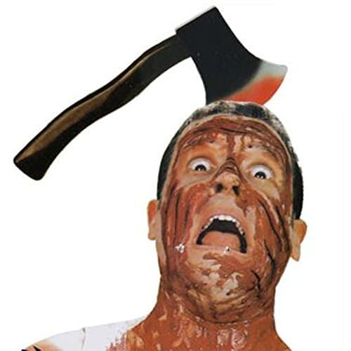 Halloween Horror Headbands Bleeding Weapon Masquerade Through Head (axe)