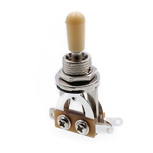 ROCKET 3 Way Short Straight Guitar Toggle Switch Guitar Pickup Selector For Gibson Epiphone Les Paul Electric Guitar With Beige Tip (pac of 1)
