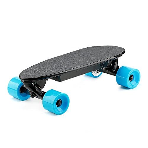 ESWING Kick Electric Skateboard,Teens Mini Backpack Penny Board with Bluetooth Speaker Remote Controller