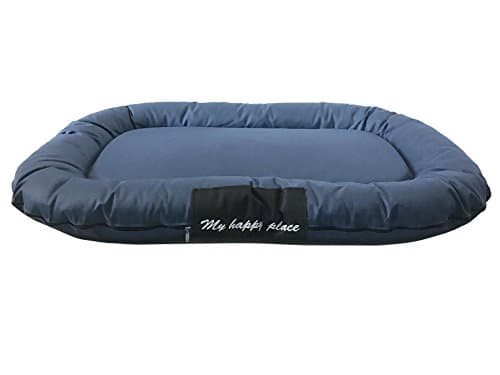 Luxury Orthopedic Solid Memory Foam Pet Bed Pad with External Strong Tough Oxford Waterproof Cover Case for Small to Extra Large dog (54x37 inches, Navy)