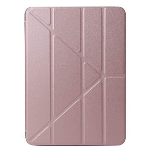 Iusun for Apple iPad Pro 11 inch 2018 Case Leather+Silica Gel Sleeve Lightweight Case Cover Trifold Stand with Auto Sleep/Wake Function Slim Shell Pouch Solid Protective Skin